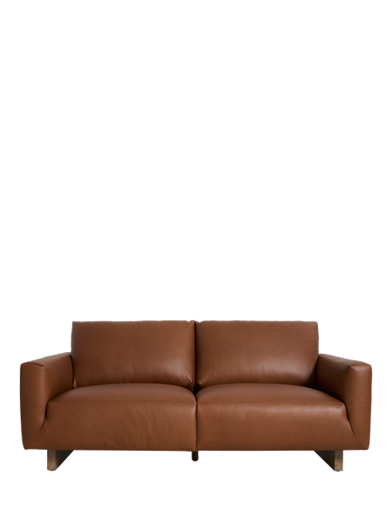 Halo Blade Medium 2 Seater Leather Sofa, Taurus Leather, Taurus Leather