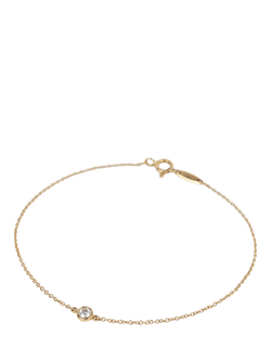 Pre-loved Tiffany & Co 18ct Yellow Gold Elsa Peretti Diamond by the Yard Bracelet, Gold