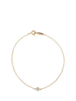 Pre-loved Tiffany & Co 18ct Yellow Gold Elsa Peretti Diamond by the Yard Bracelet - view 2, Gold