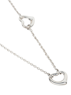 Pre-loved Tiffany & Co. Sterling Silver Elsa Peretti Open Heart Motif Necklace - view 2, Silver