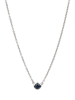 Pre-loved Tiffany & Co. Sapphire Colour By The Yard Platinum Pendant, Platinum
