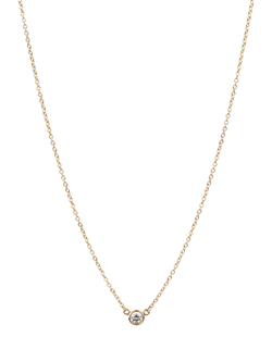 Pre-loved Tiffany & Co. 18ct Yellow Gold Elsa Peretti Diamonds by the Yard Solitaire Pendant, Gold