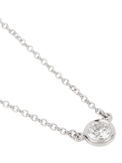 Pre-loved Tiffany & Co. DBTY Brilliant Cut Platinum Elsa Peretti Diamond Pendant - view 2, Platinum
