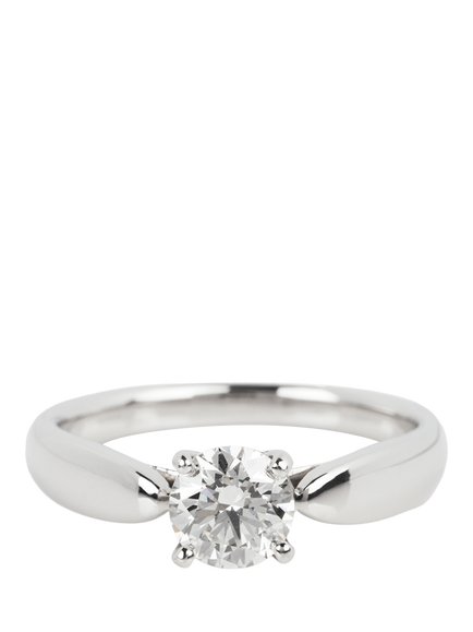 Pre-loved Tiffany & Co. Diamond Platinum Harmony Ring, G 1/2 - view 2, Platinum
