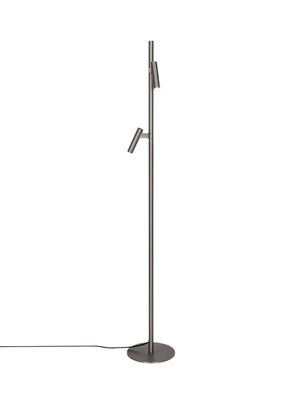 Nordlux Makoto Floor Lamp, Satin Chrome - view 2, Chrome