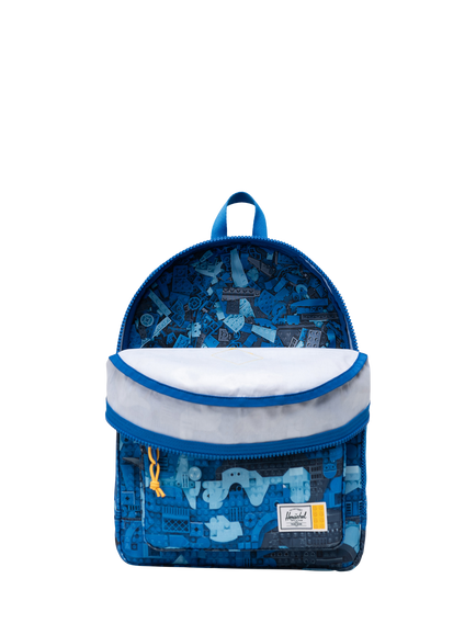 Herschel Supply Co. Heritage™ Kids' Herschel x LEGO® Collection Backpack, Abstract Bricks Blue - view 2, Abstract Bricks Blue