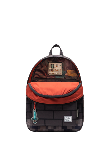 Herschel Supply Co. Kids' Herschel x Minecraft Classic Backpack, The Nether - view 2, The Nether