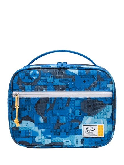 Herschel Supply Co. Kids' Herschel x LEGO® Lunch Box, Abstract Bricks Blue, Abstract Bricks Blue