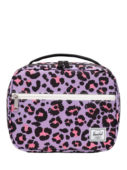 Herschel Supply Co. Kids' Pop Quiz Lunch Box, Scribble Leopard Pink, Scribble Leopard Pink