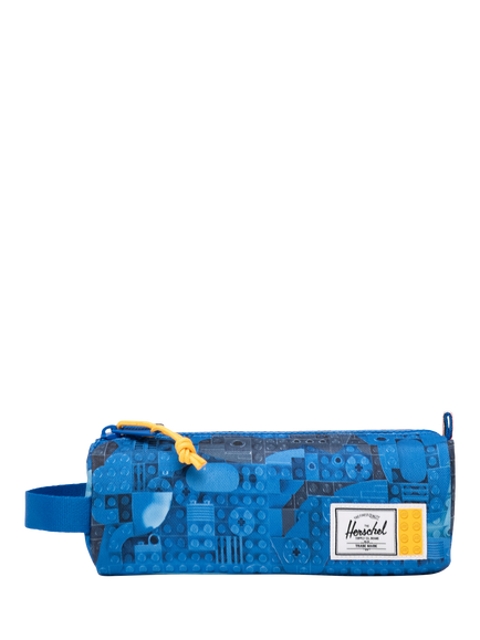 Herschel Supply Co. Kids' Herschel x LEGO® Pencil Case, Abstract Bricks Blue, Abstract Bricks Blue