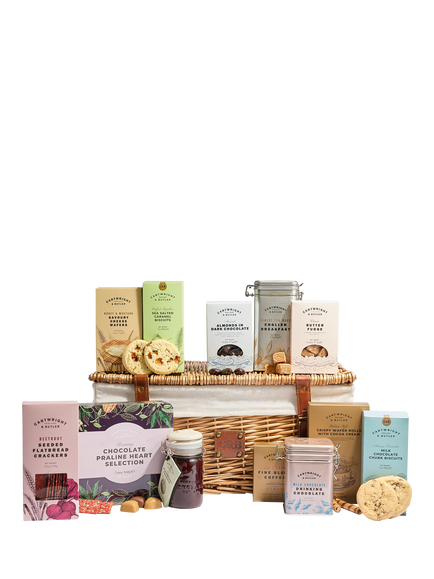 Cartwright & Butler Ultimate Night In Wicker Hamper - view 2, Multi