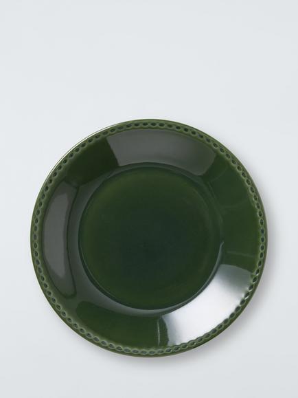 John Lewis Heath Stoneware Dinner Plate, 28cm, Green, Green