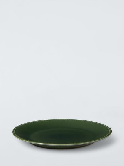 John Lewis Heath Stoneware Dinner Plate, 28cm, Green - view 2, Green
