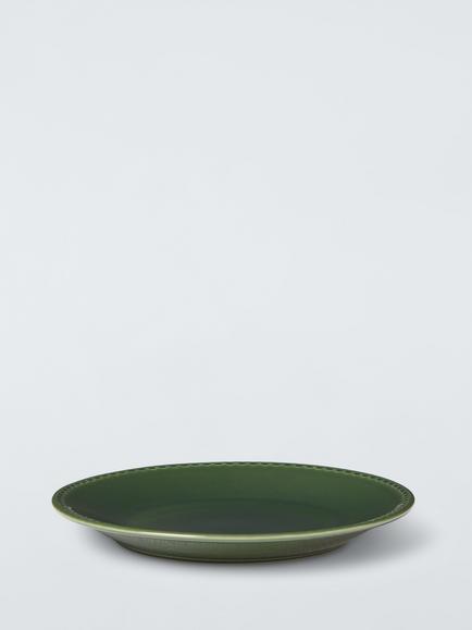 John Lewis Heath Stoneware Side Plate, 21cm, Green - view 2, Green