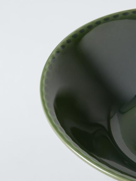 John Lewis Heath Stoneware Cereal Bowl, 17.4cm, Green, Green