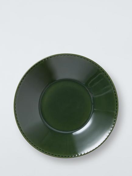 John Lewis Heath Stoneware Pasta Bowl, 23cm, Green - view 2, Green