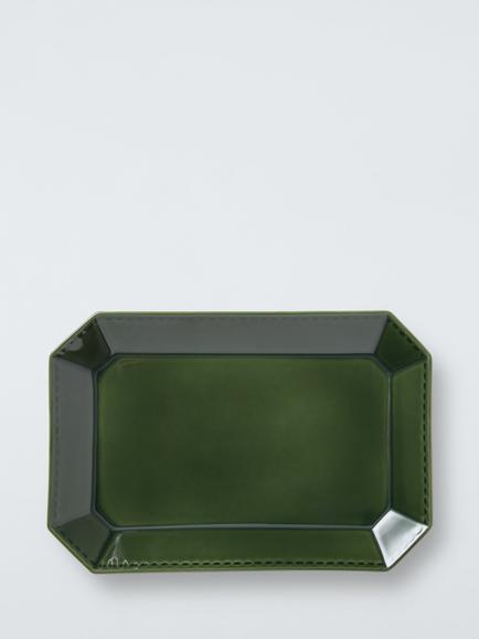 John Lewis Heath Rectangular Stoneware Platter, 30cm, Green - view 2, Green