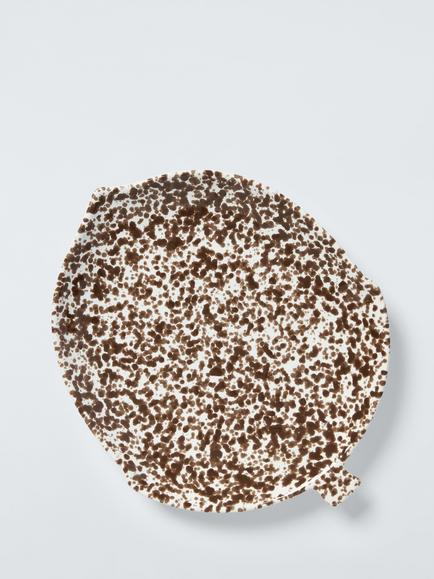 John Lewis Acorn Speckle Stoneware Dish, 25cm, Brown - view 2, Multi
