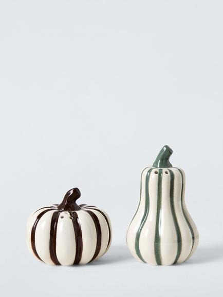 John Lewis Squash Stoneware Salt & Pepper Shakers, Set of 2, Multi