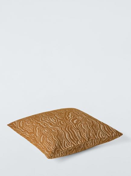 John Lewis Deco Wave Cushion - view 2, Cardamom