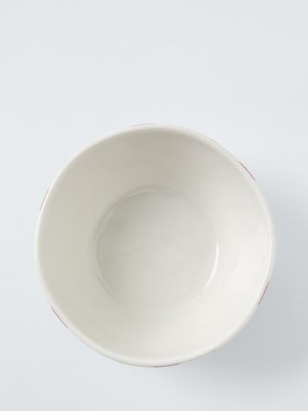 John Lewis Hand Painted Stripe Stoneware Dip Bowls, Set of 2, 10.5cm, Multi - view 2, Multi