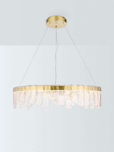 John Lewis Phoenix Pendant Ceiling Light, Matt Gold Effect, Matt Gold Effect