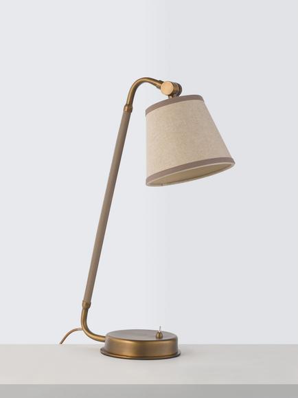John Lewis Annmarie Task Lamp, Warm Sand - view 2, Warm Sand
