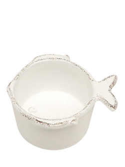 Virginia Casa Marina Earthenware Condiment Bowl, 8cm, White, White