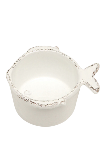 Virginia Casa Marina Earthenware Condiment Bowl, 8cm, White, White