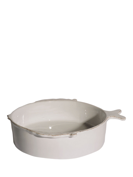 Virginia Casa Marina Earthenware Salad Bowl, 28cm, White, White