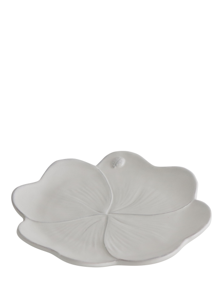 Virginia Casa Clover Earthenware Side Plate, 22cm, White, White
