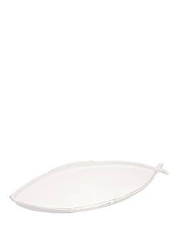 Virginia Casa Marina Oval Earthenware Platter, 56cm, White, White