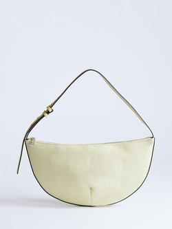 Topshop Curly Shoulder Bag, Lemon, Lemon