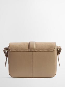 Barbour Rosa Suede & Leather Crossbody Bag - view 2, Light Brown