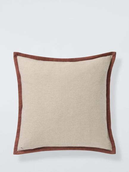 John Lewis Pahari Cushion, Natural/Multi - view 2, Natural Multi