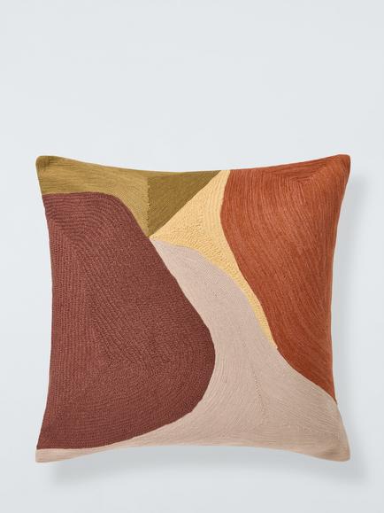 John Lewis Crest Cushion, Multi, Multi Multi