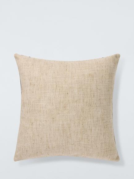 John Lewis Rustic Stripe Square Cushion 50x50, Caramon - view 2, Cardamom