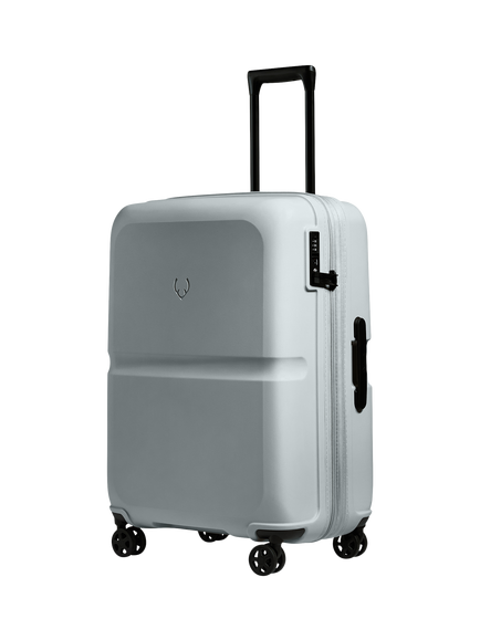Antler 68cm Expandable Double Wheel Medium Single Stripe Suitcase, Salt Blue, Salt Blue