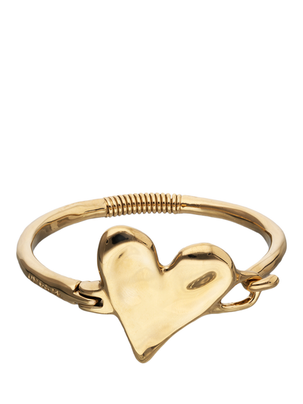 UNOde50 Chunky Molten Heart Bracelet, Gold, L, Gold