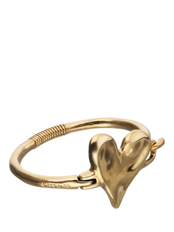 UNOde50 Chunky Molten Heart Bracelet, Gold, M - view 2, Gold