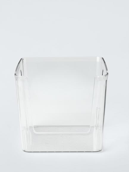 John Lewis Easy Access Storage Tub, Clear, Set of 2 - view 2, Clear