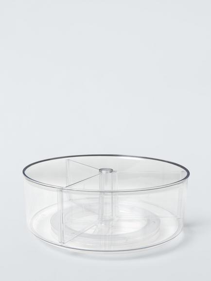 John Lewis Organisation Turntable, Clear, Clear