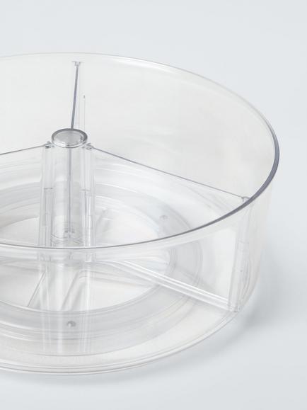 John Lewis Organisation Turntable, Clear - view 2, Clear