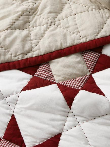 John Lewis Heartland Quilted Bedspread, Red - view 2, Red