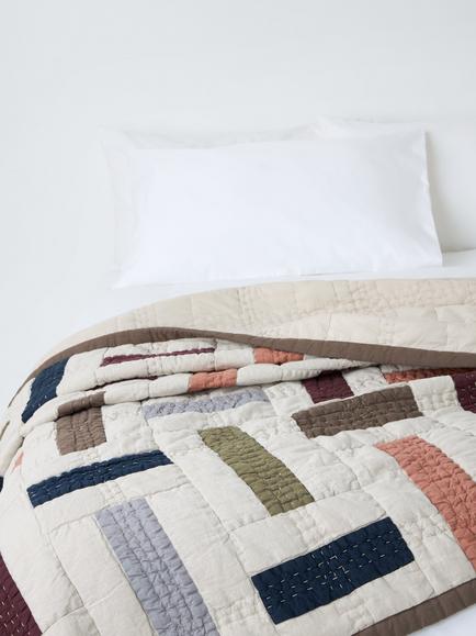 John Lewis Osmin Quilted Bedspread, Multi, Multi