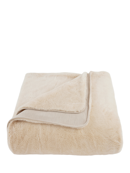 SHLEEP ShleepHalo™ Merino Knit Fleece Weighted Blanket, Sand, Tropical Sand