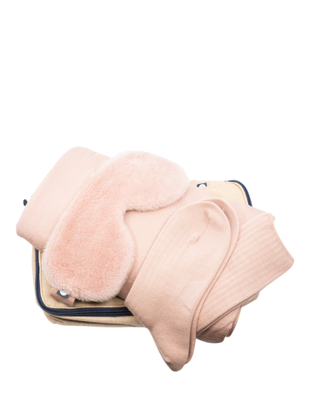 SHLEEP Merino Knit Fleece Travel Kit, Dusty Rose
