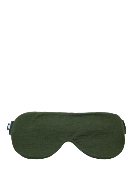 SHLEEP ShleepHalo™ Merino Jersey Sleep Mask, Olive Grove