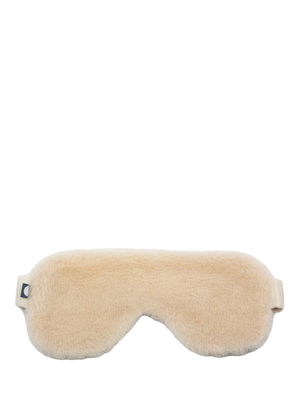 SHLEEP ShleepHalo™ Merino Fleece Eye Mask, Ivory Tusk