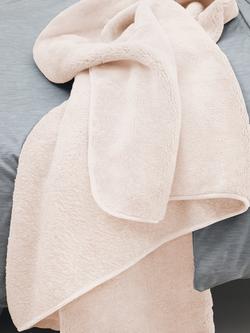 SHLEEP Reversible Merino Knit Fleece Throw - view 2, Ivory Tusk